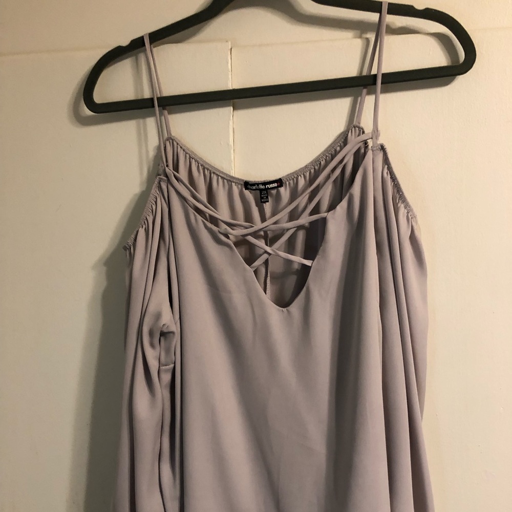 Cold shoulder long sleeve blouse